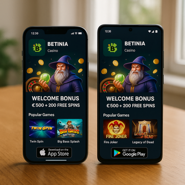 Betinia - Mobilā aplikācija - iOS un Android aplikācijas